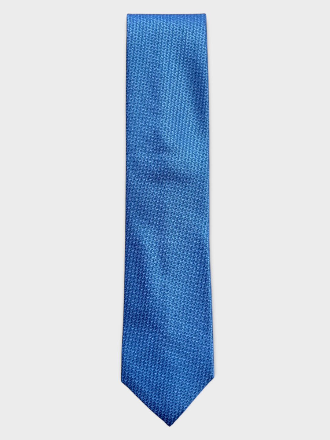 Pale Blue Textured Jacquard Silk Tie