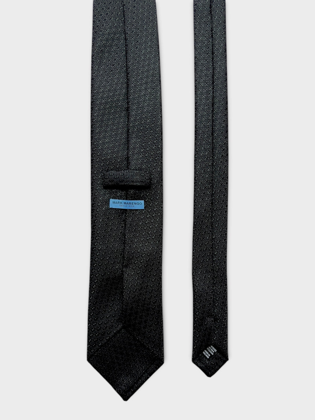 Black Geometric Jacquard Silk Tie