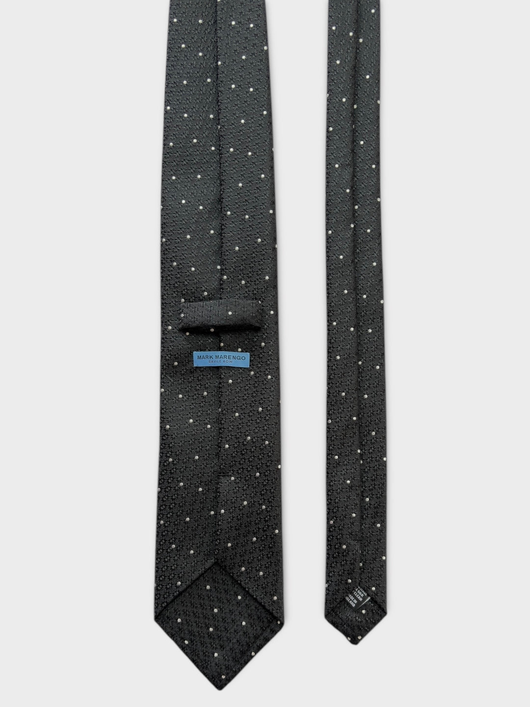 Black & White Dot Jacquard Silk Tie