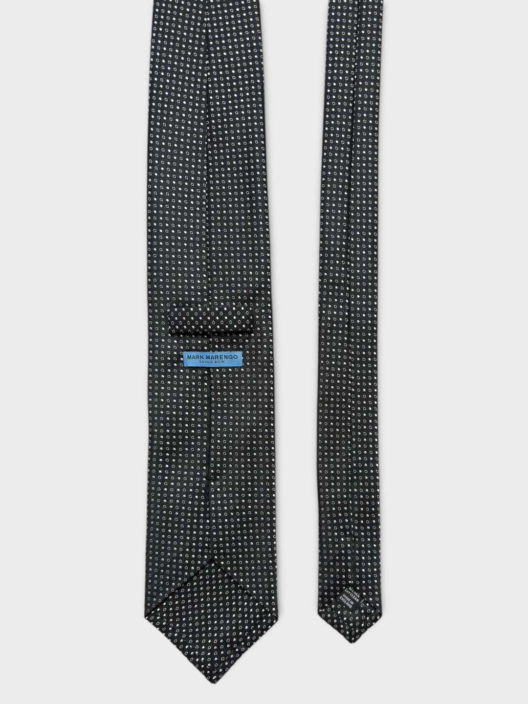 Black & White Multi Dot Jacquard Silk Tie