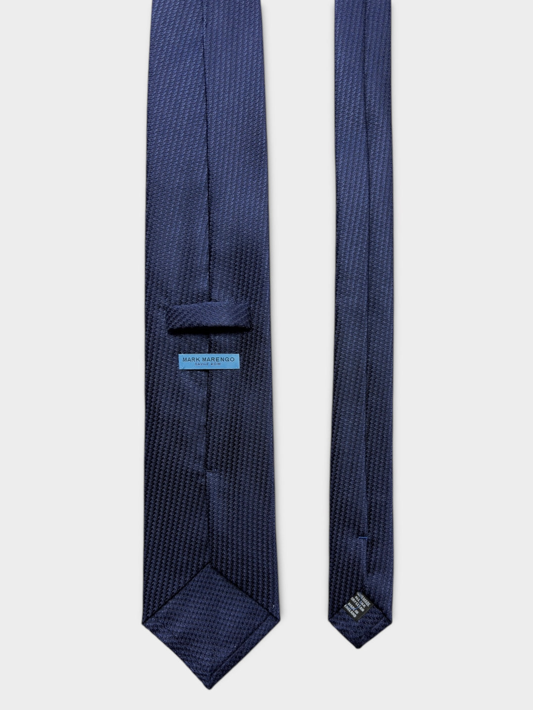 Navy Textured Jacquard Silk Tie