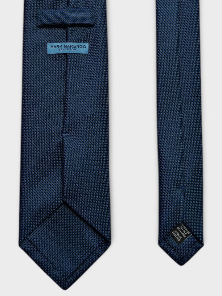 Steel Blue Textured Jacquard Silk Tie