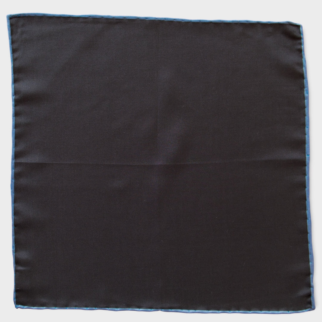 Black Silk Pocket Square