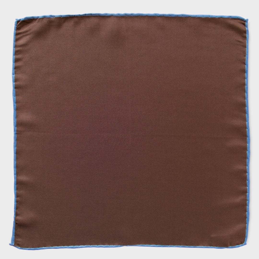 Brown Silk Pocket Square