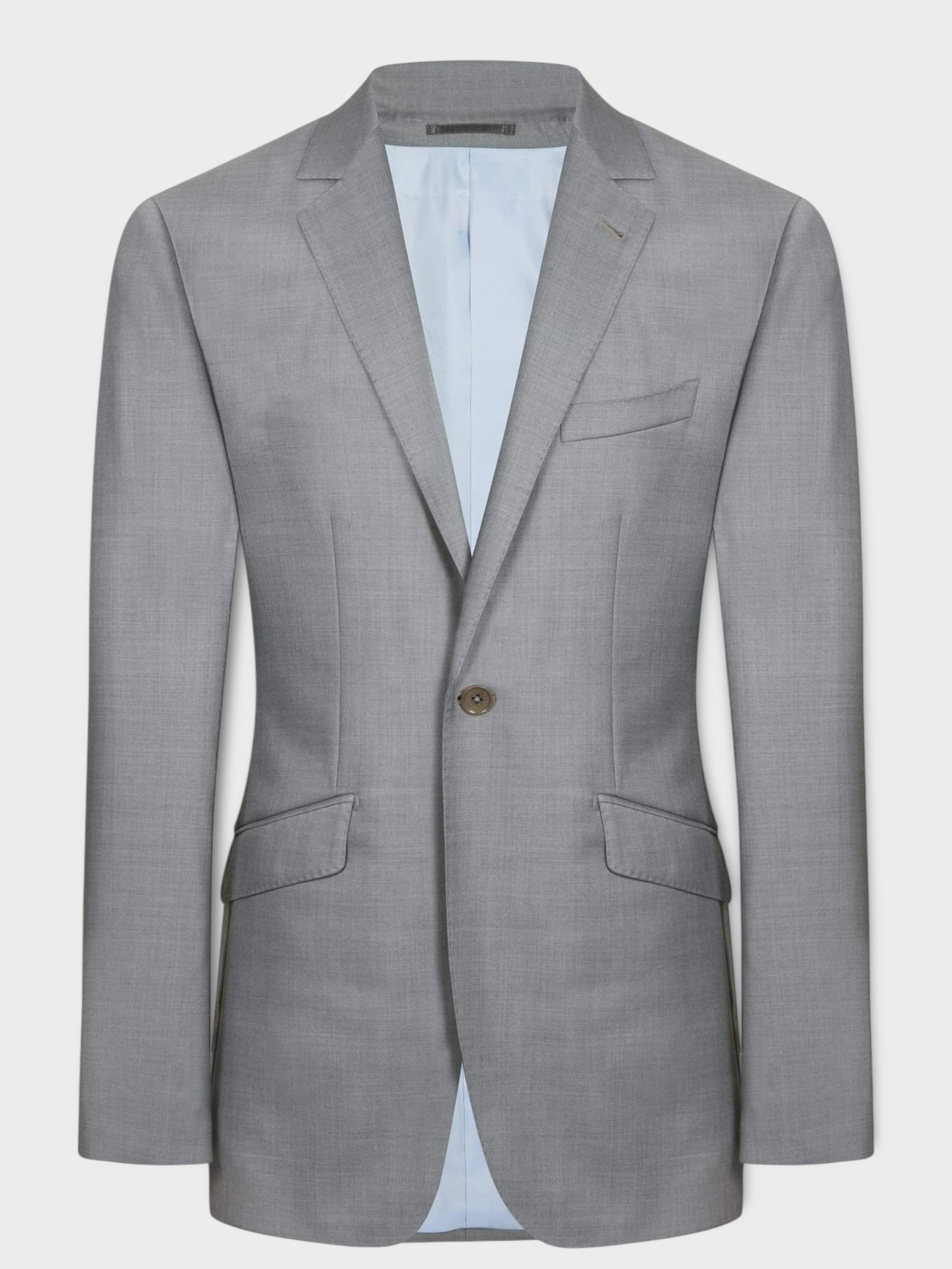 The Cornerstone Solid Light Grey Suit