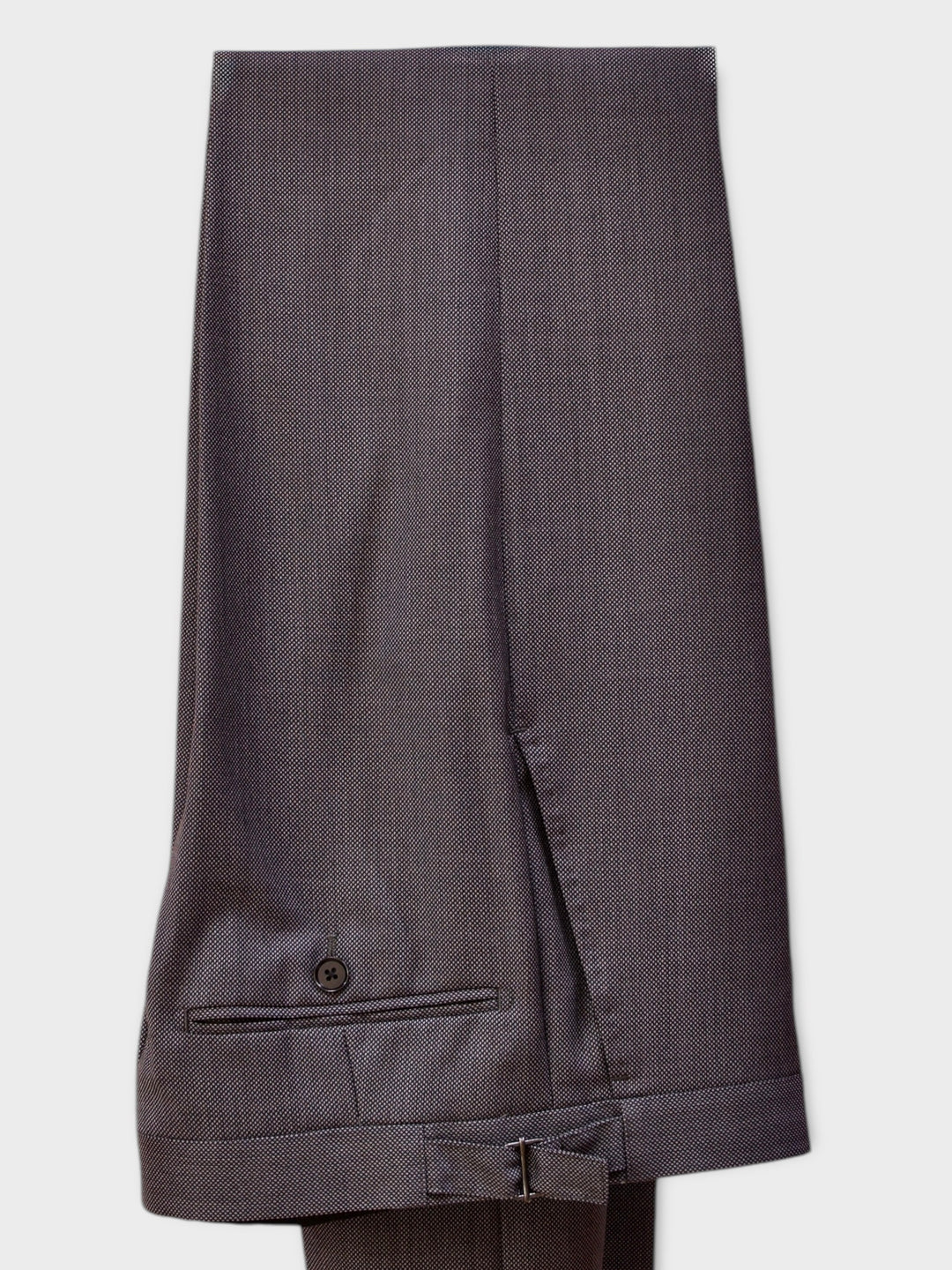 Grey Birdseye Wool Trouser