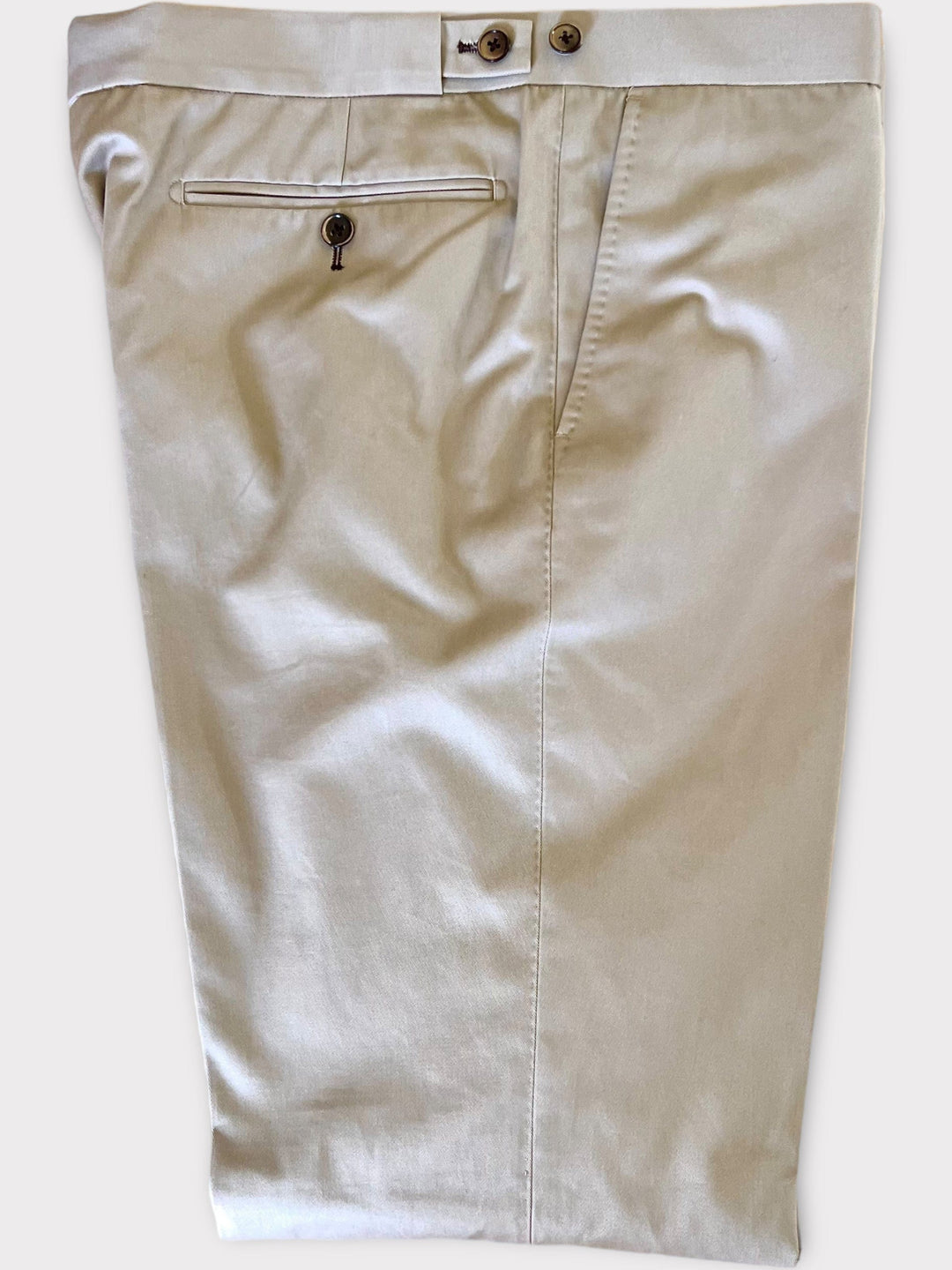 Beige Cotton Trouser