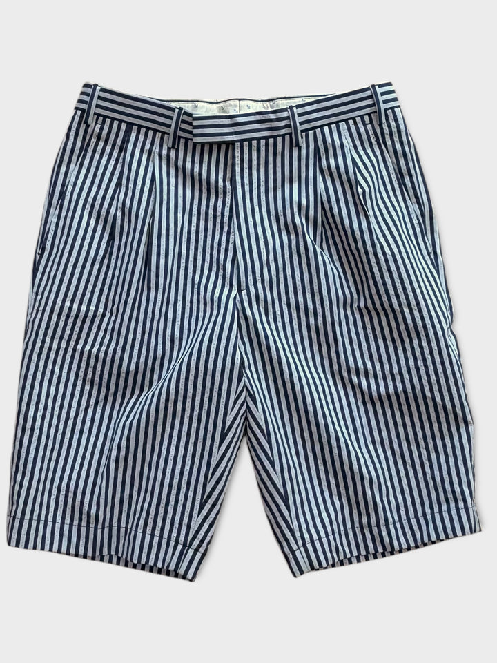 Short bleu à carreaux