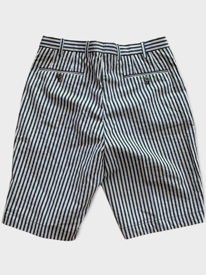 Short bleu à carreaux