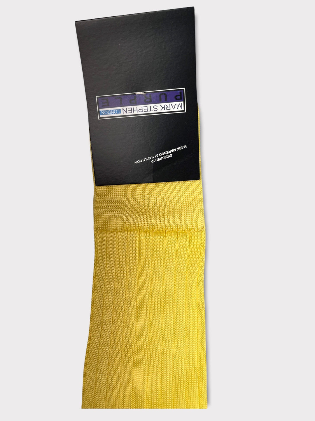 Chaussettes en coton jaune