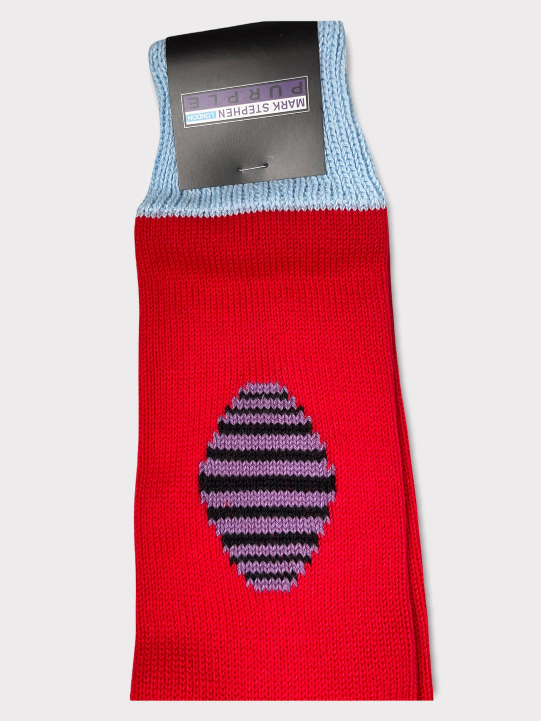 Chaussettes en coton diamant rouge