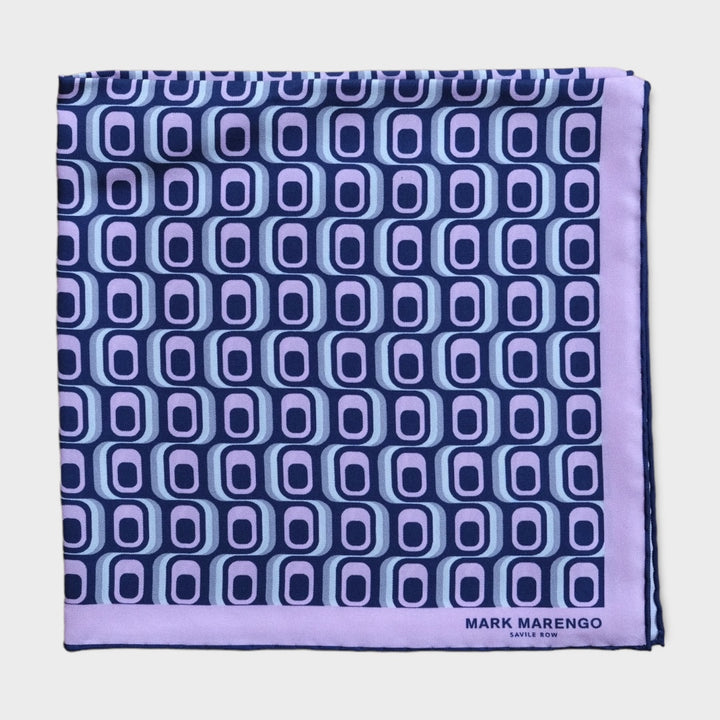Pink Silk Psychedelic Pocket Square
