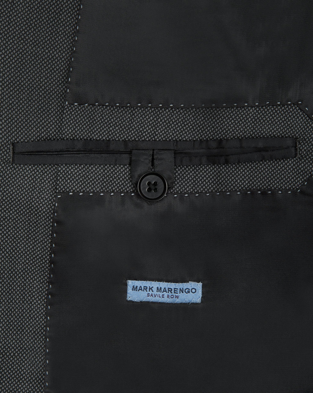 Dark Grey Birds Eye Suit - Mark marengo