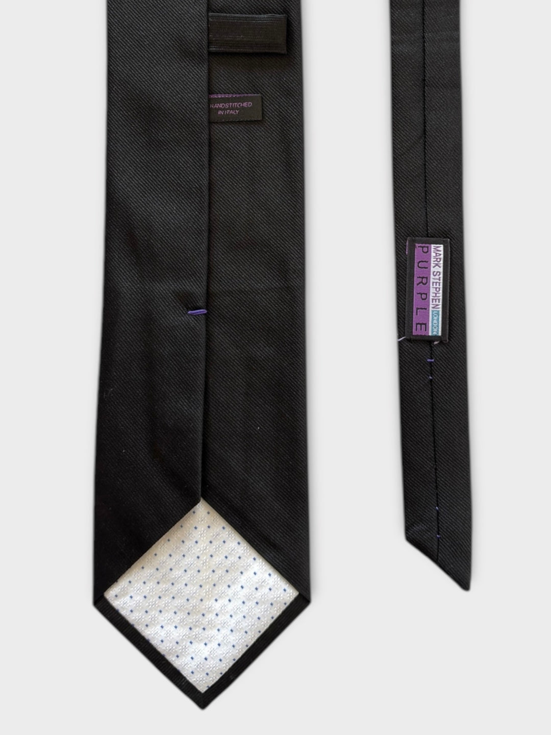 Black Woven Silk Tie