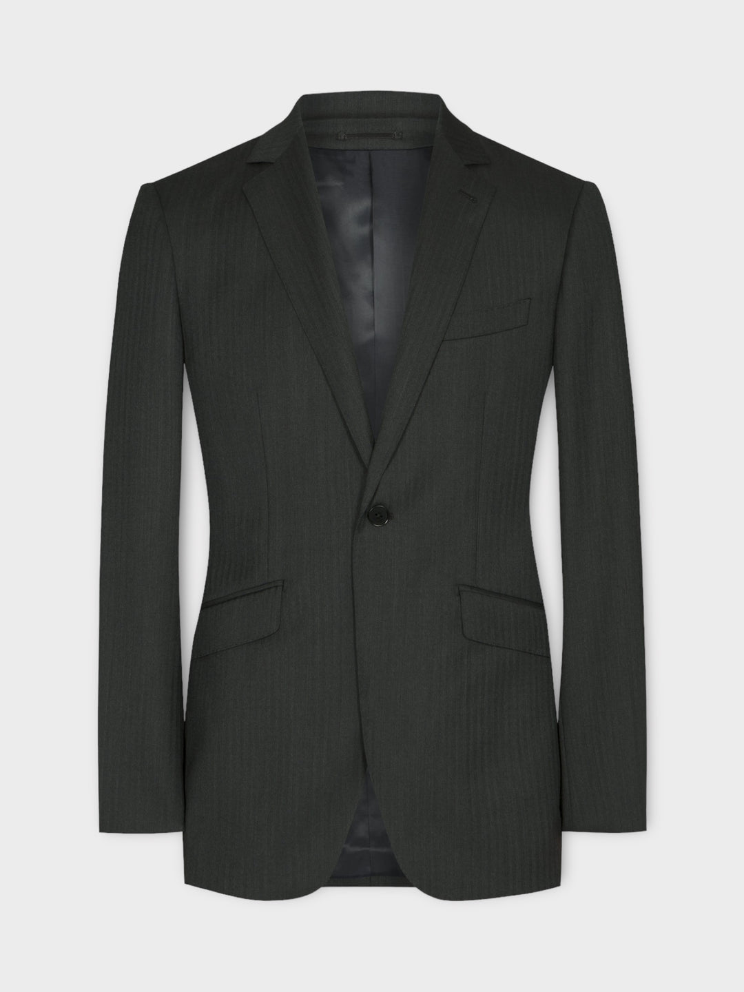 Charcoal Grey Herringbone Suit