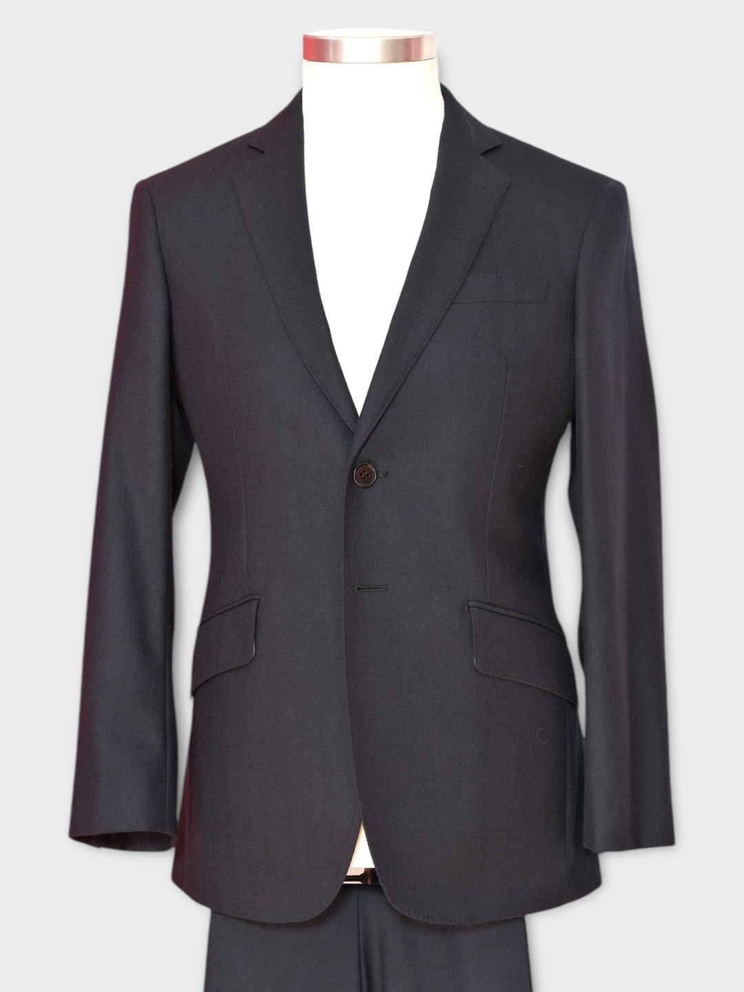 Dark Navy Herrinbone Heavy weight Suit