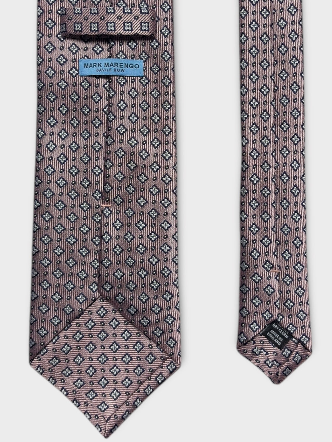 Pink Flower Dot Jacquard Silk Tie