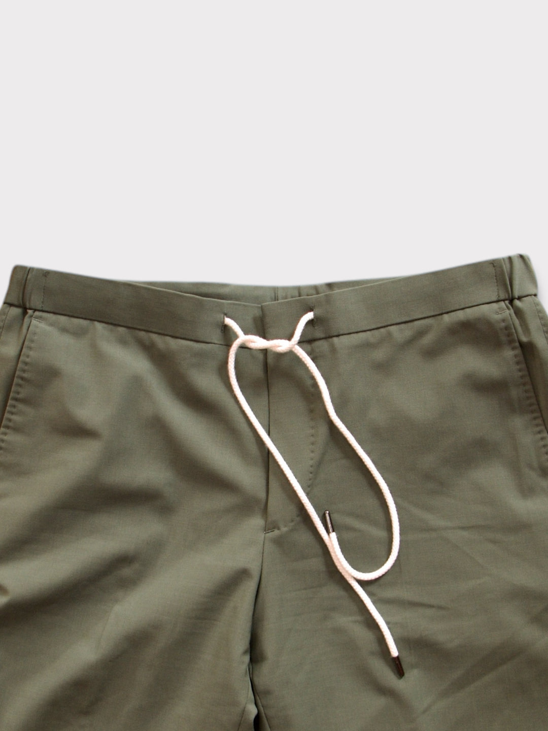 Mid Green Lounge Trouser With Cord Elasticated Waistband
