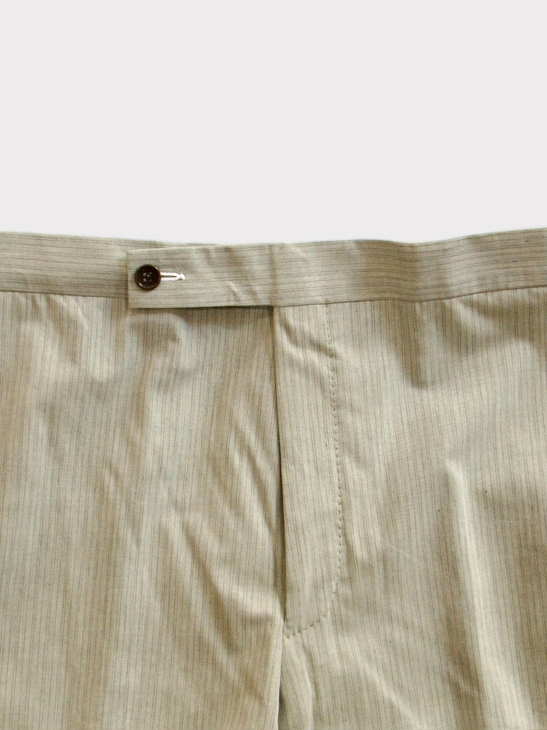 Pale Green Pinstripe Cotton Trouser