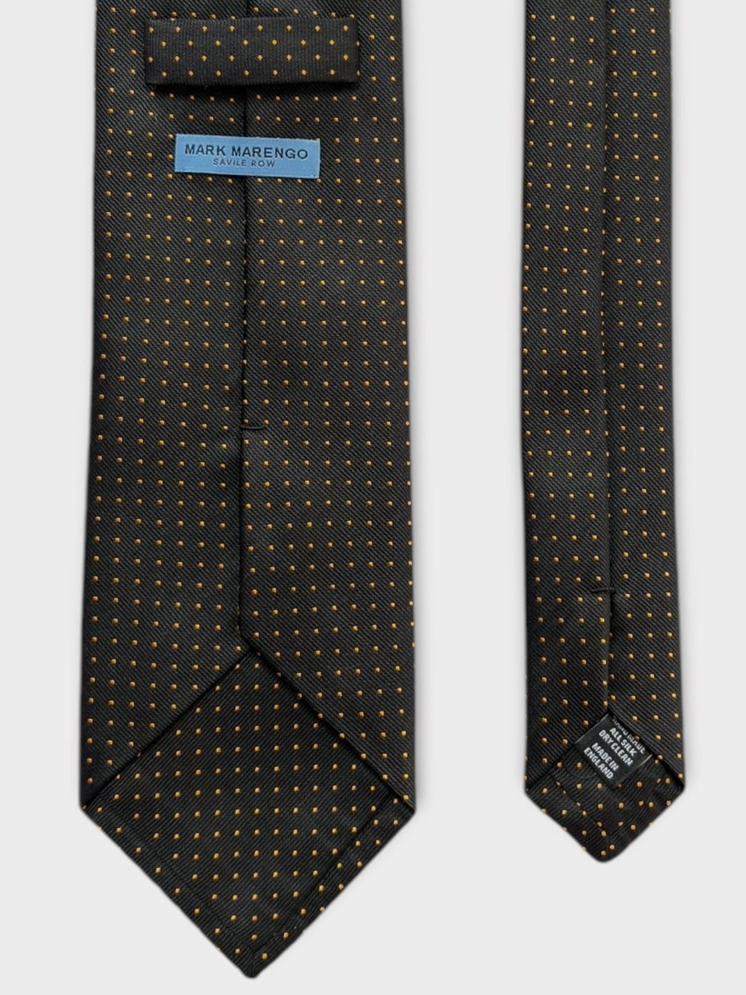 Black & Orange Micro Dot Jacquard Silk Tie