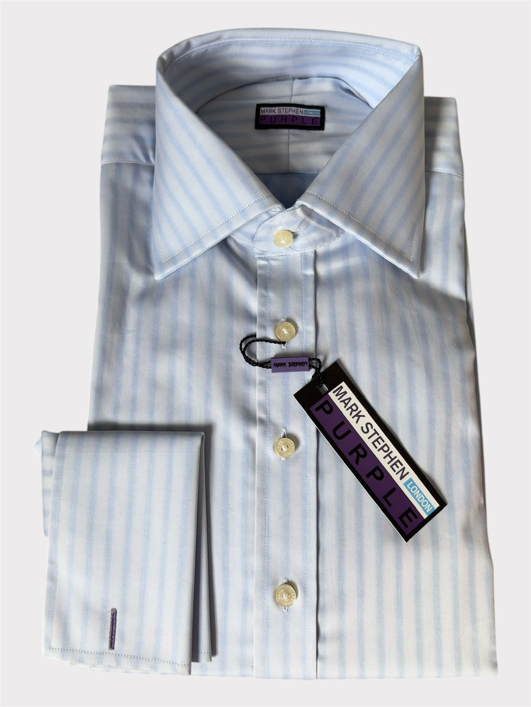Light Blue Shadow Stripe Shirt