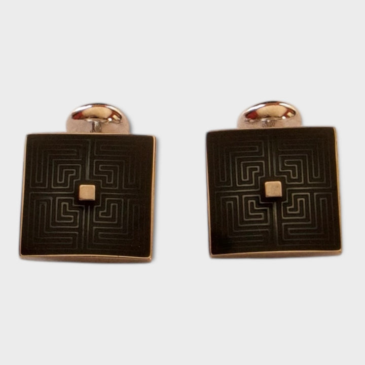 Navy Maize Cufflinks