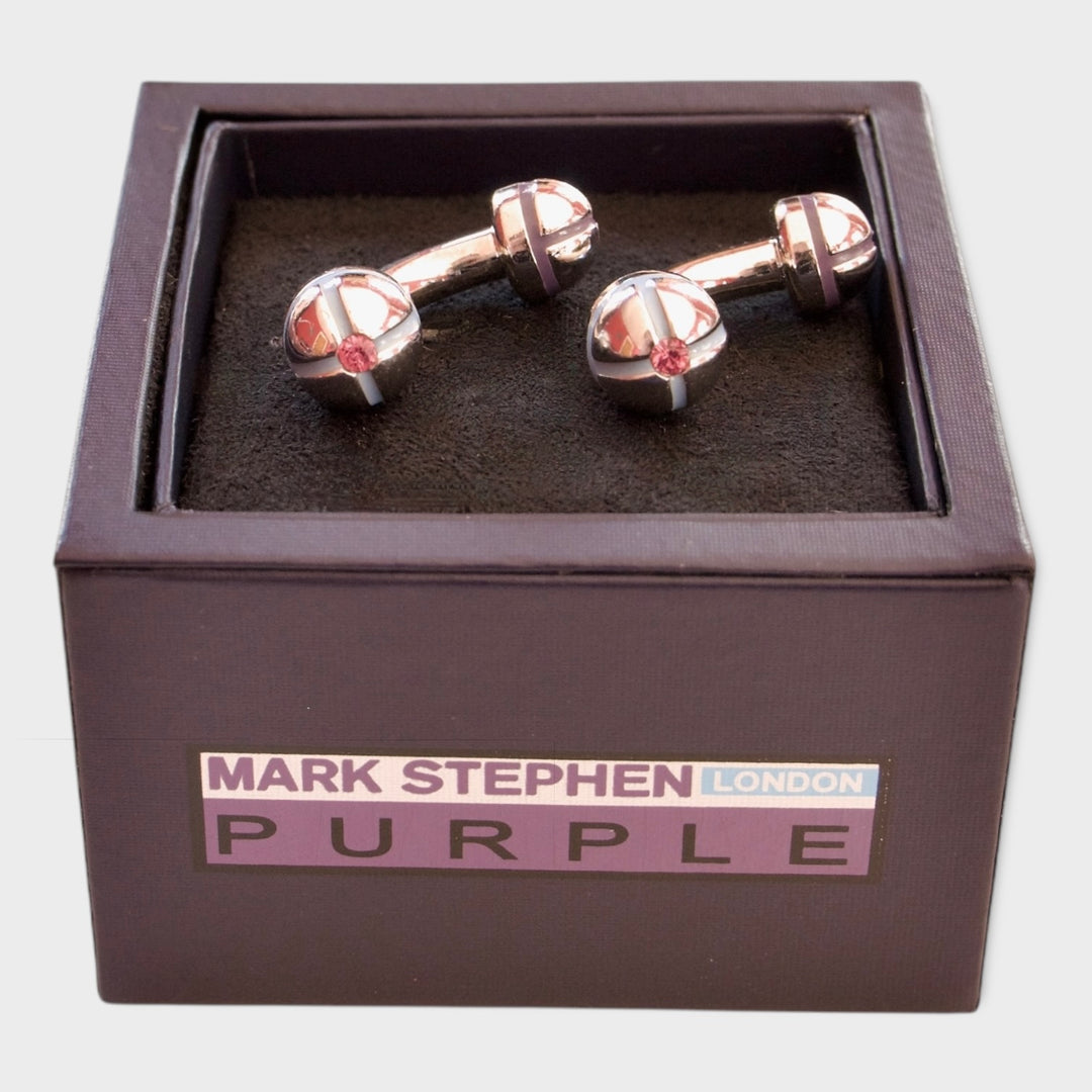 Link Cufflinks Pink