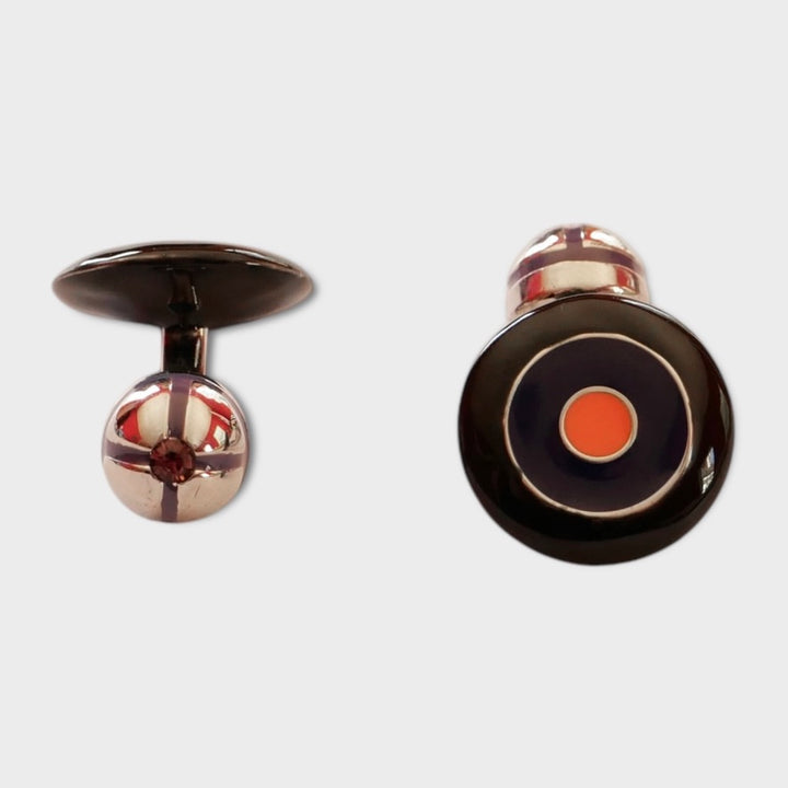 Black Purple Target Cufflink