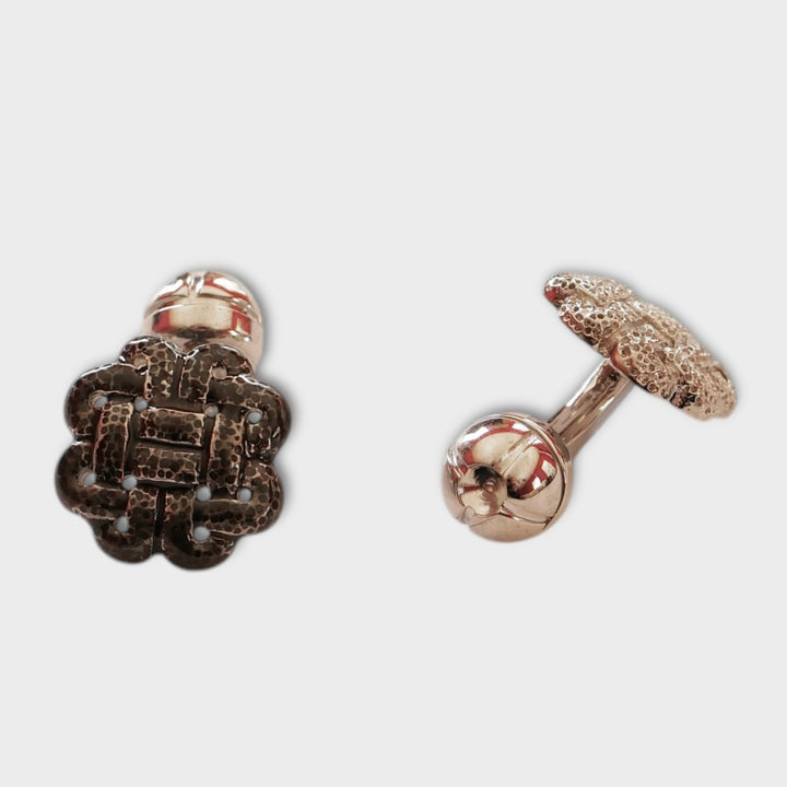 Black & Silver Labyrinth Cufflinks