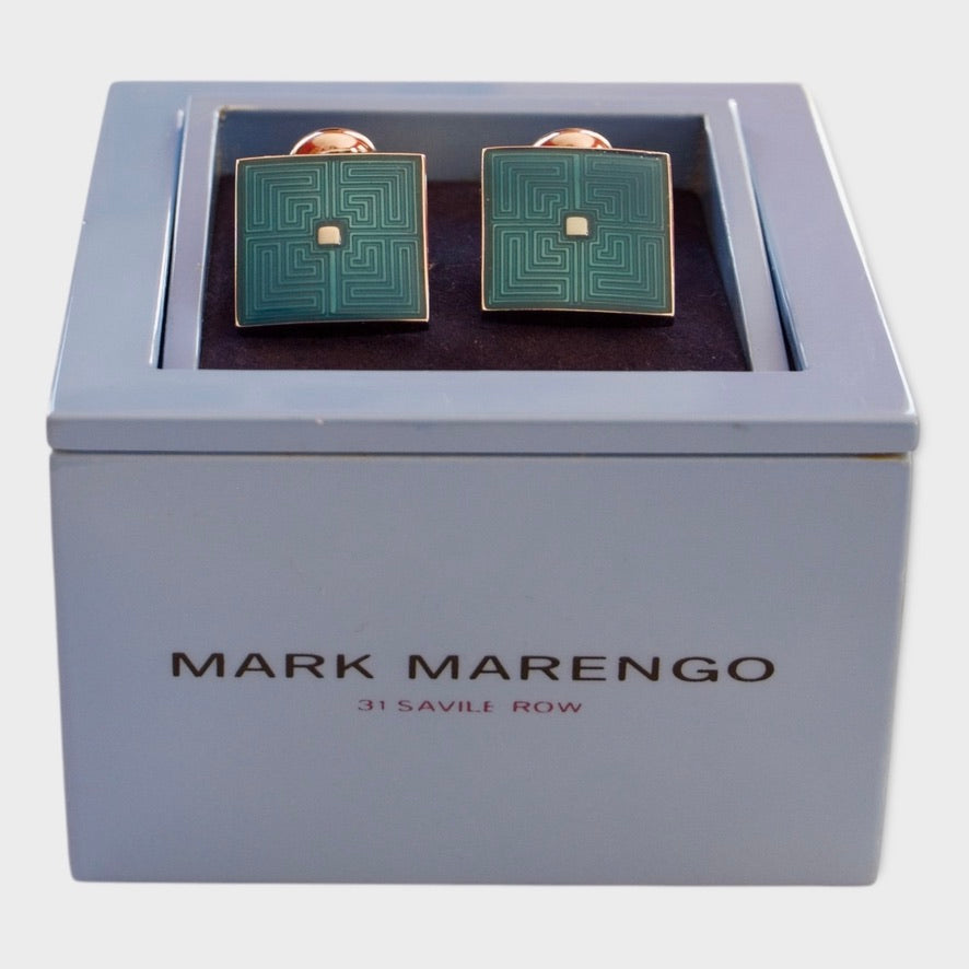 Turquoise Maize Cufflinks
