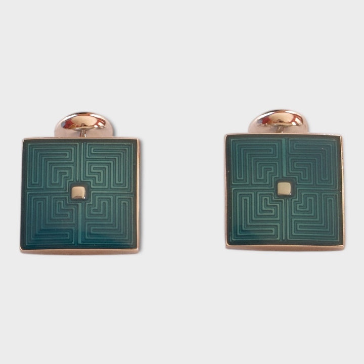 Turquoise Maize Cufflinks