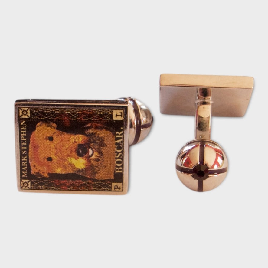 Boscar Airedale Dog Cufflinks