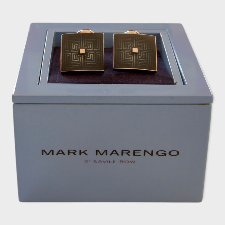 Navy Maize Cufflinks