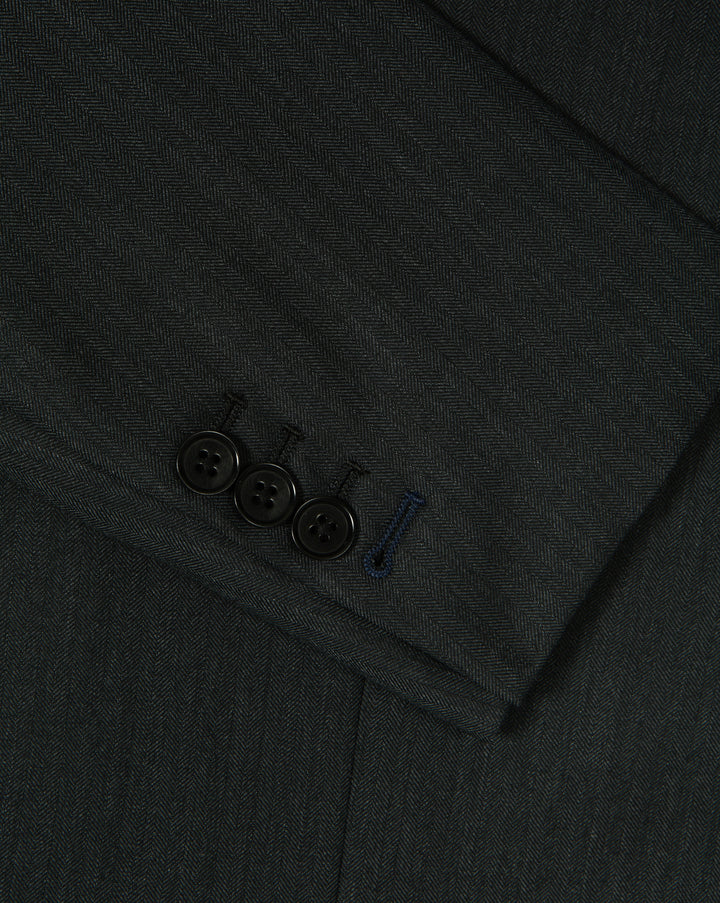 Costume Gris Anthracite à Chevrons
