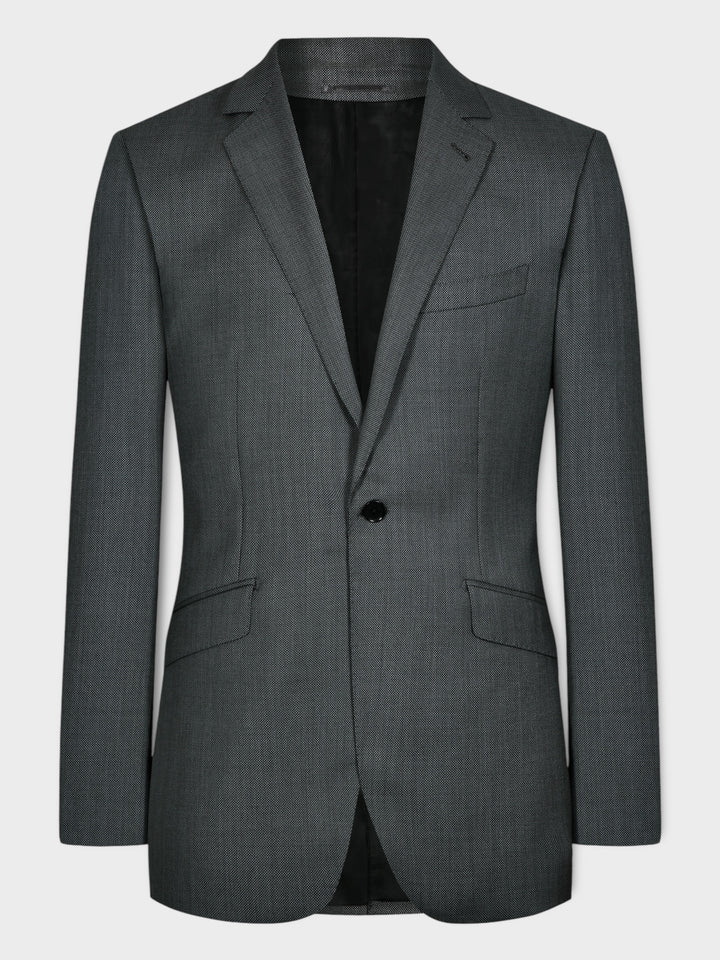 Costume Gris Foncé Birds Eye