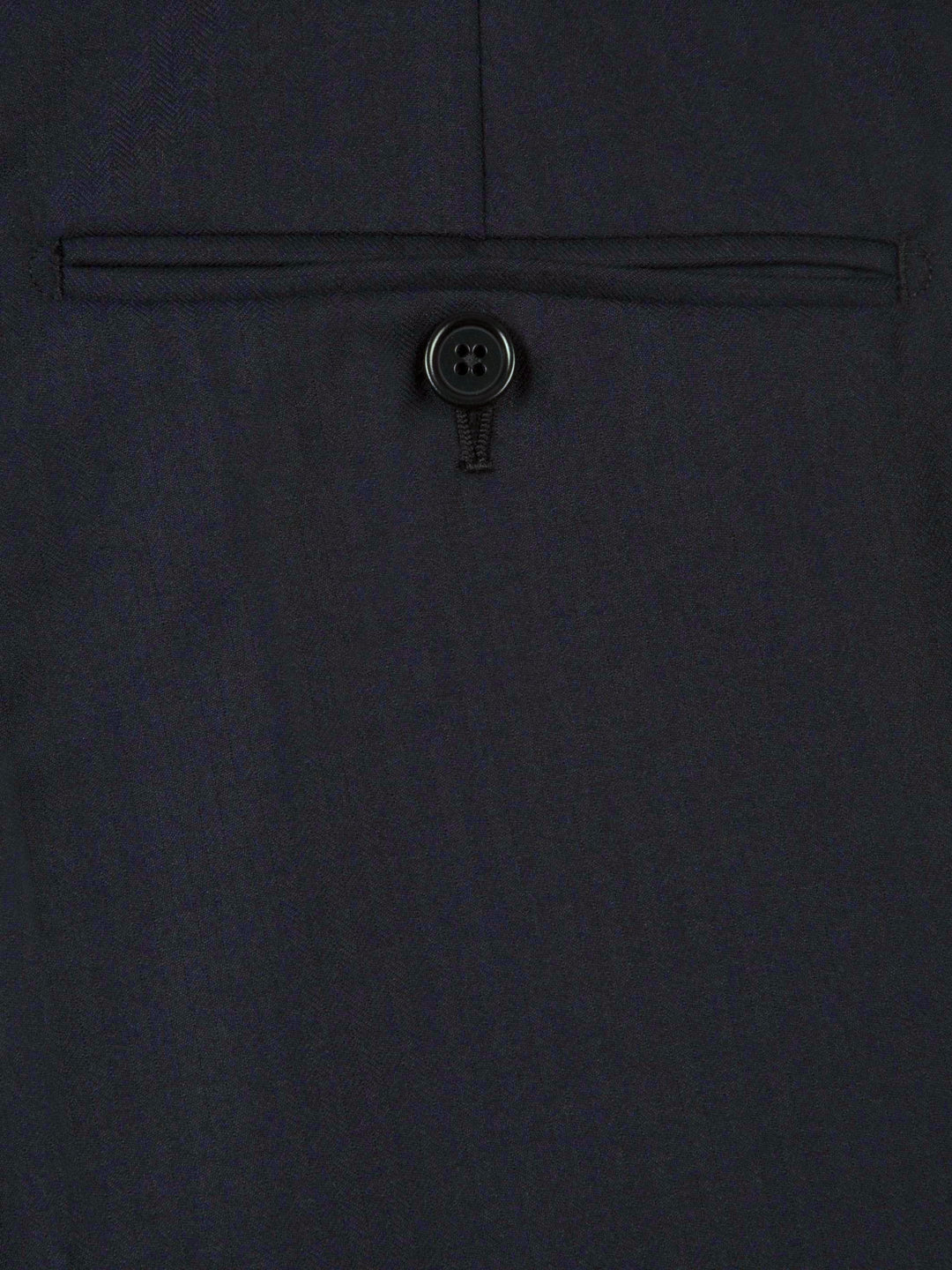 Navy Herringbone Suit