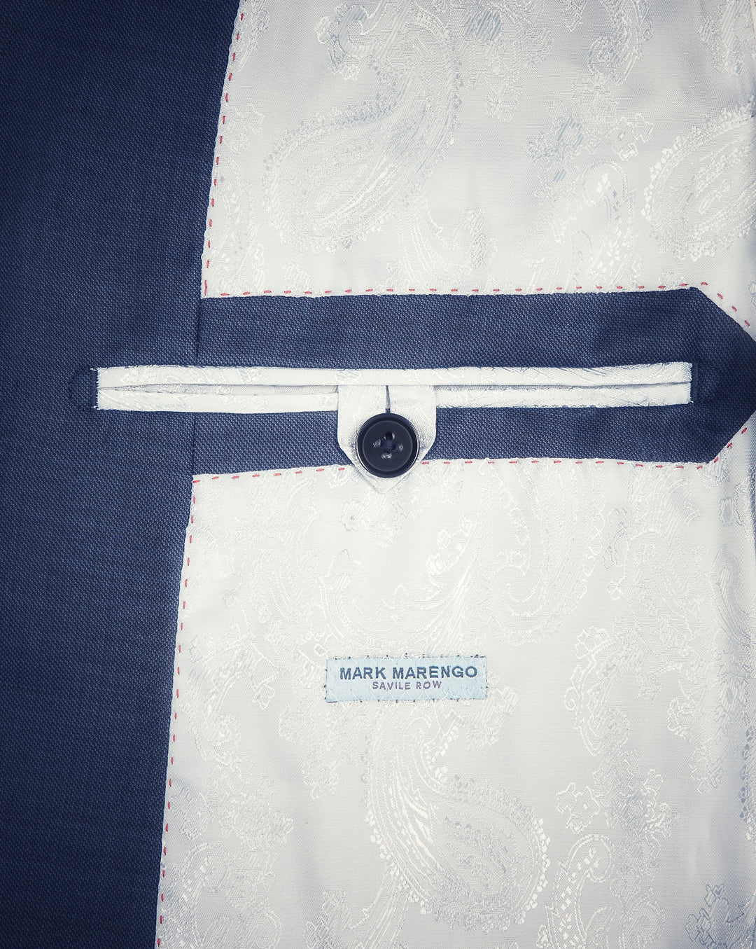 Steel Blue Sharkskin Suit