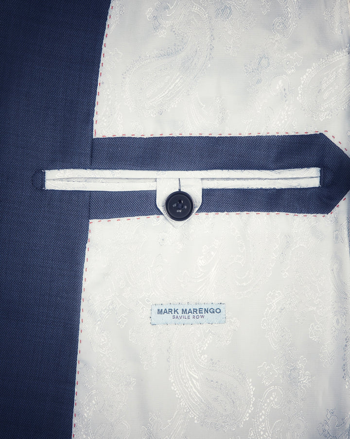 Steel Blue Sharkskin Suit