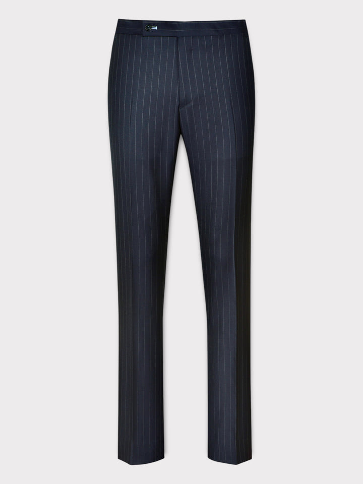 Navy Pinstripe Trouser