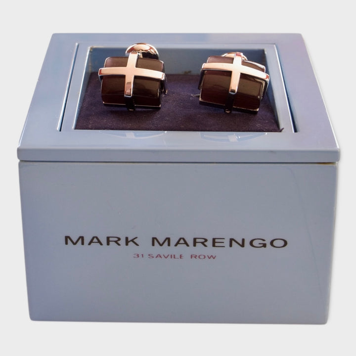 Dark Brown Cat Eye Cufflinks