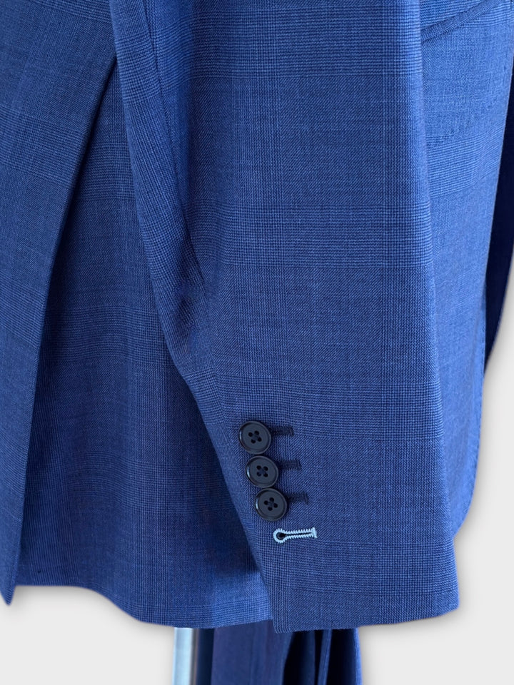 Blue Prince Of Wales Sartorially Made Trouser