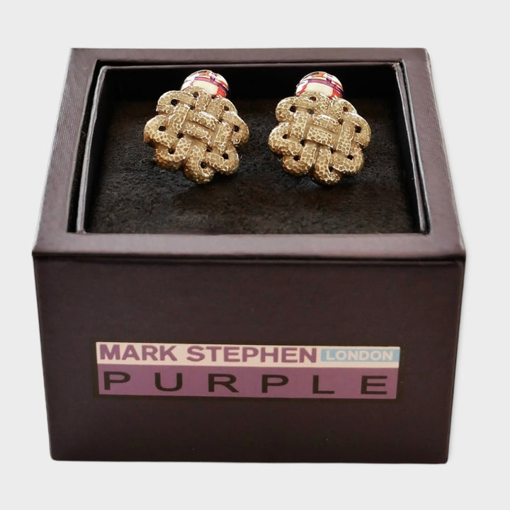 Gold Labyrinth Cufflinks