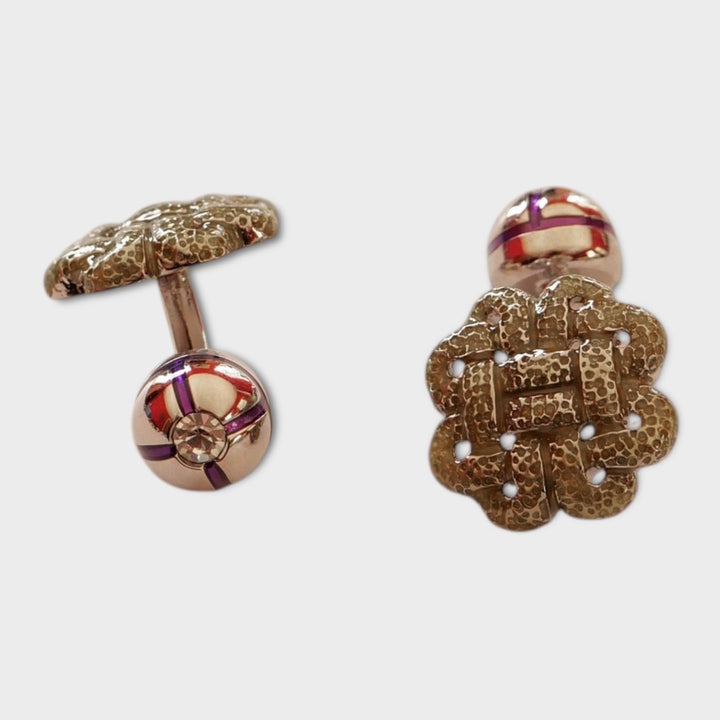 Gold Labyrinth Cufflinks