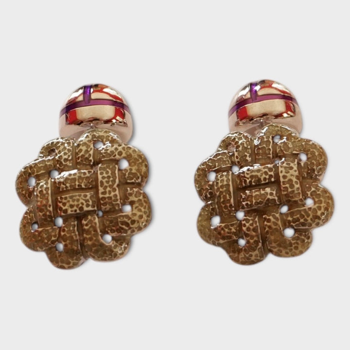 Gold Labyrinth Cufflinks