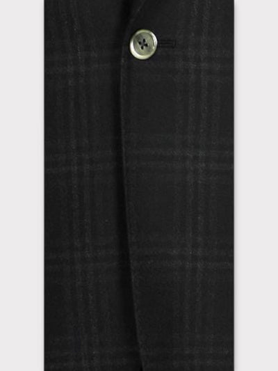 Black Check Half Lined Jacket