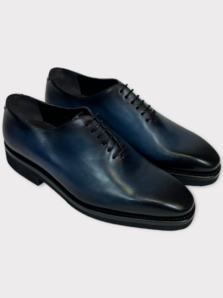 Patina Mid-Blue Whole-cut Shoes