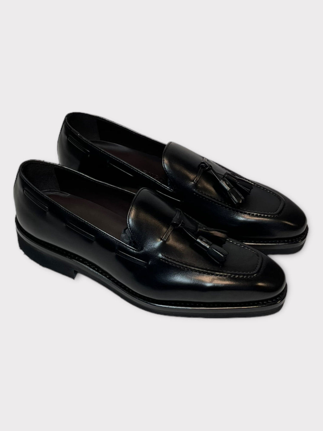 Mocassins en cuir noirs 