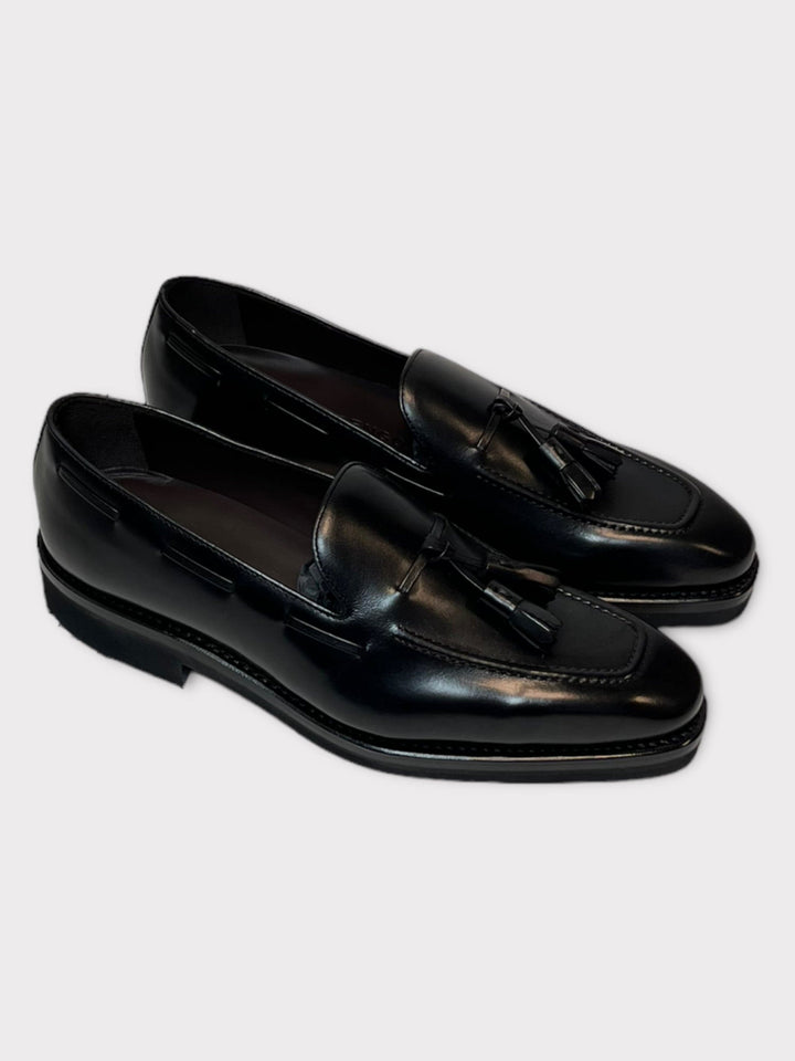 Black Leather Loafers