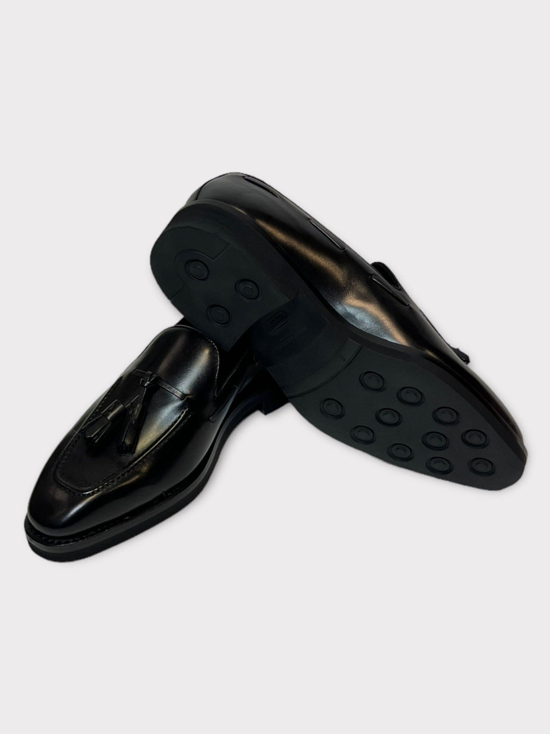 Mocassins en cuir noirs 