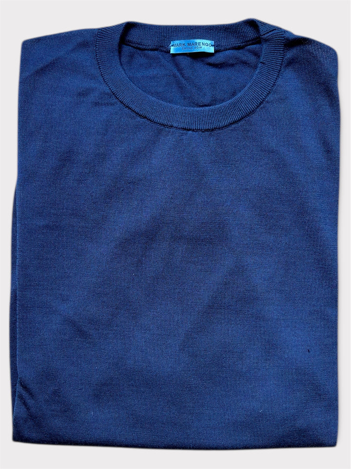Steel Blue Cashmere Silk Fine Gauge Sweater